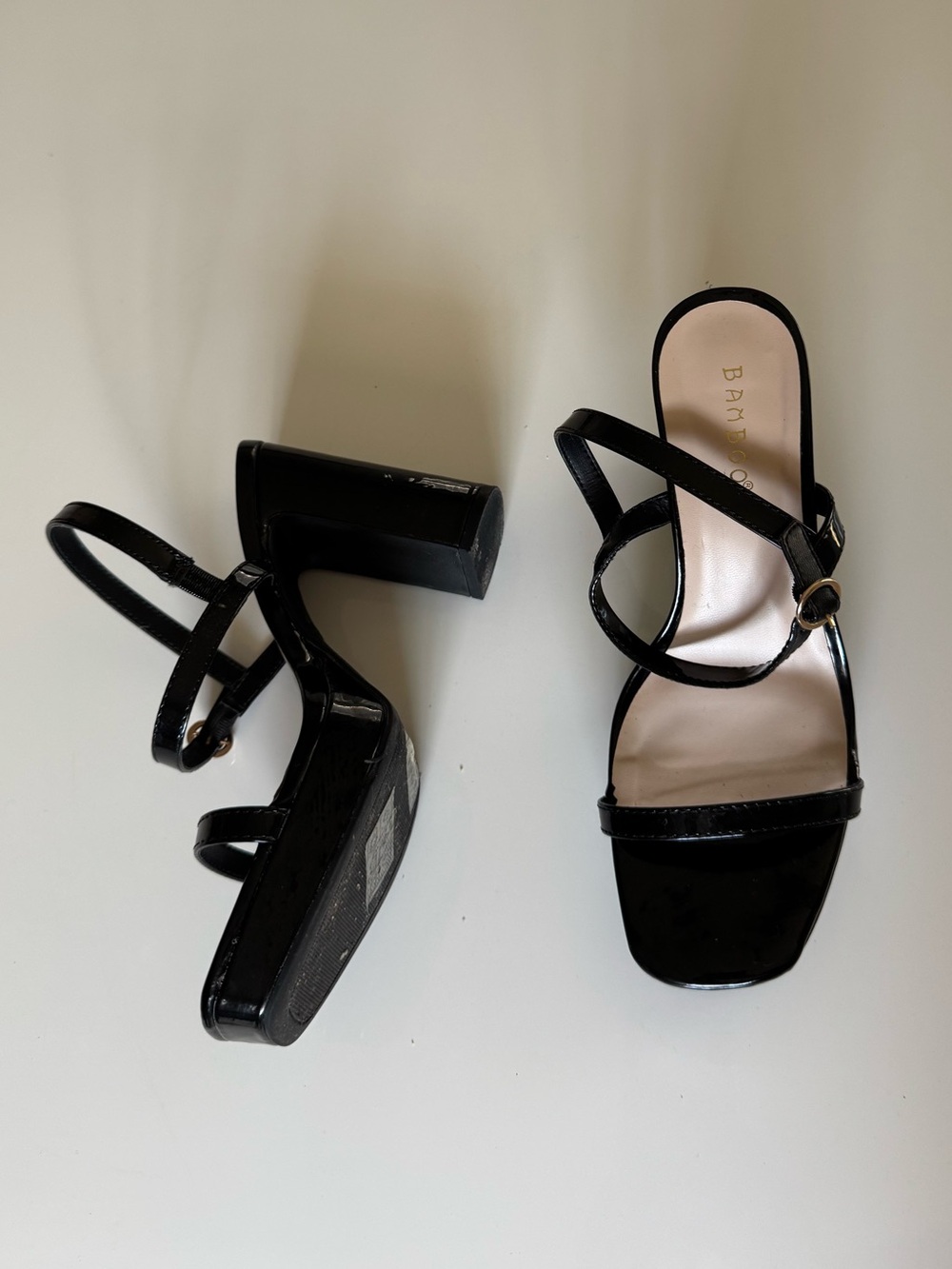 Black Chunky Heels 7